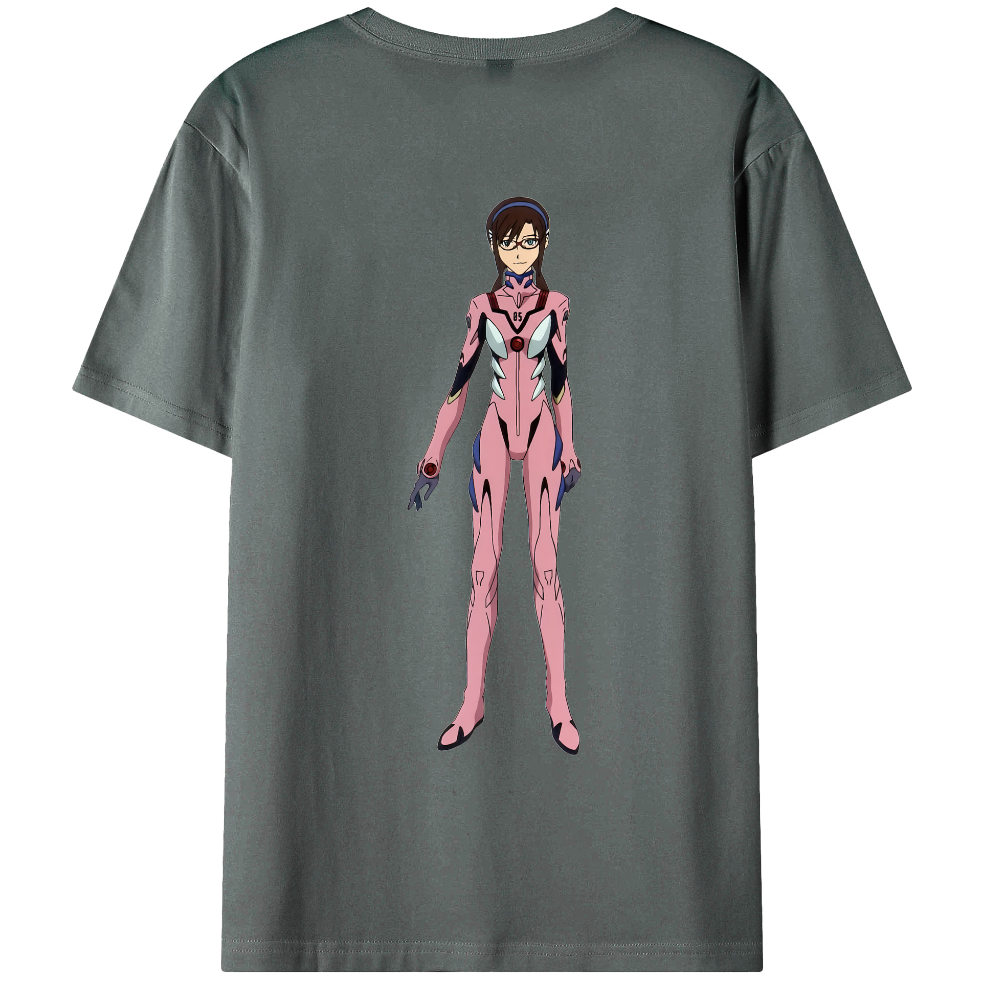 （画像用） EVA 新世紀エヴァンゲリオン 綿100％ メンズ半袖Tシャツ（バックプリント） 通気性